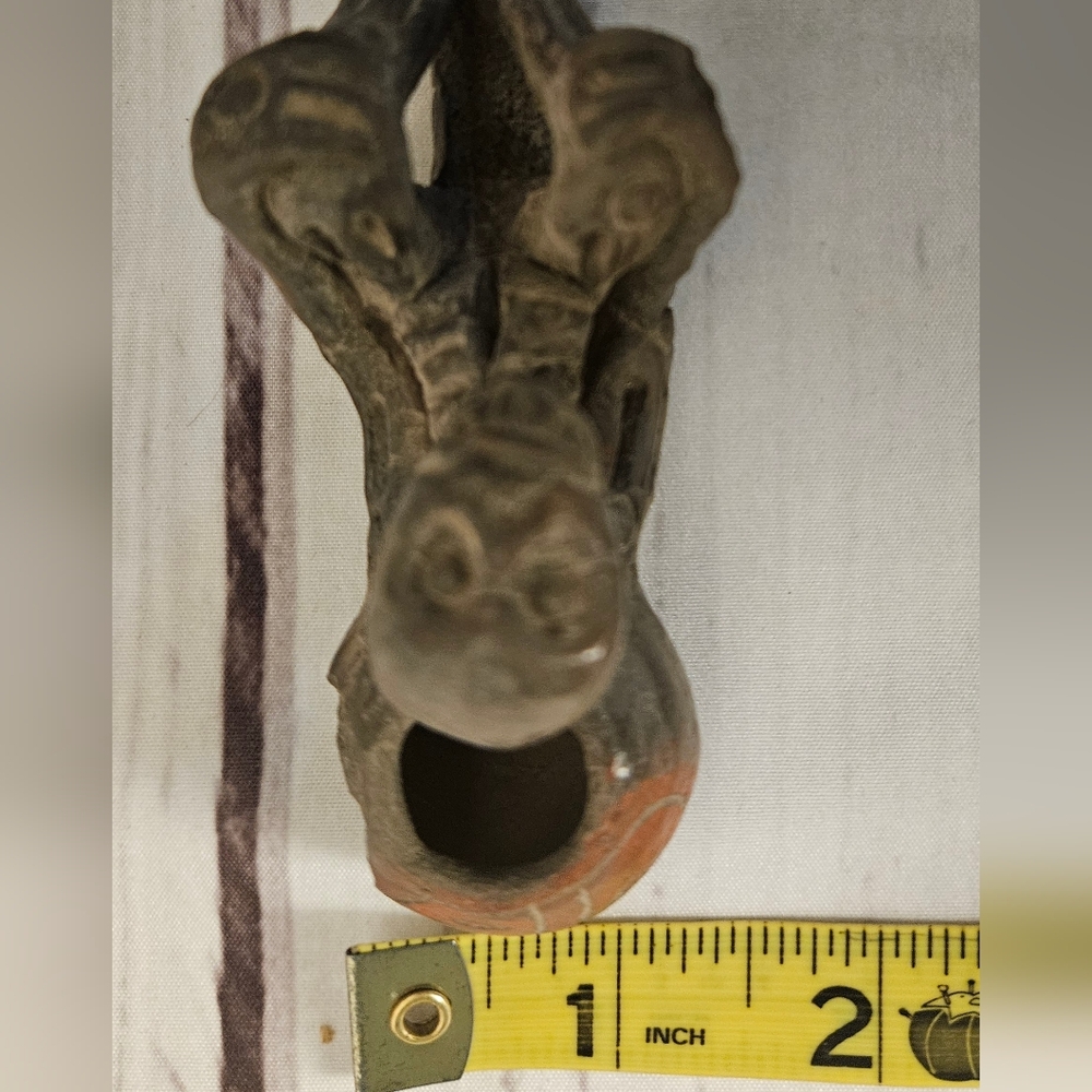 VTG Collectible Mayans Aztec Ceremonial Pipe Pre Columbian Style Smoking Pipe - Picture 3 of 15